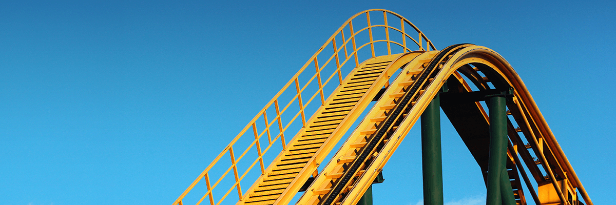 yellow roller coaster